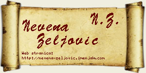 Nevena Zeljović vizit kartica